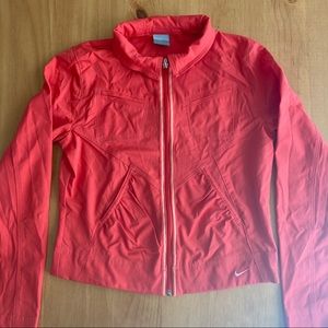 Nike Orange Running Jacket Sz M